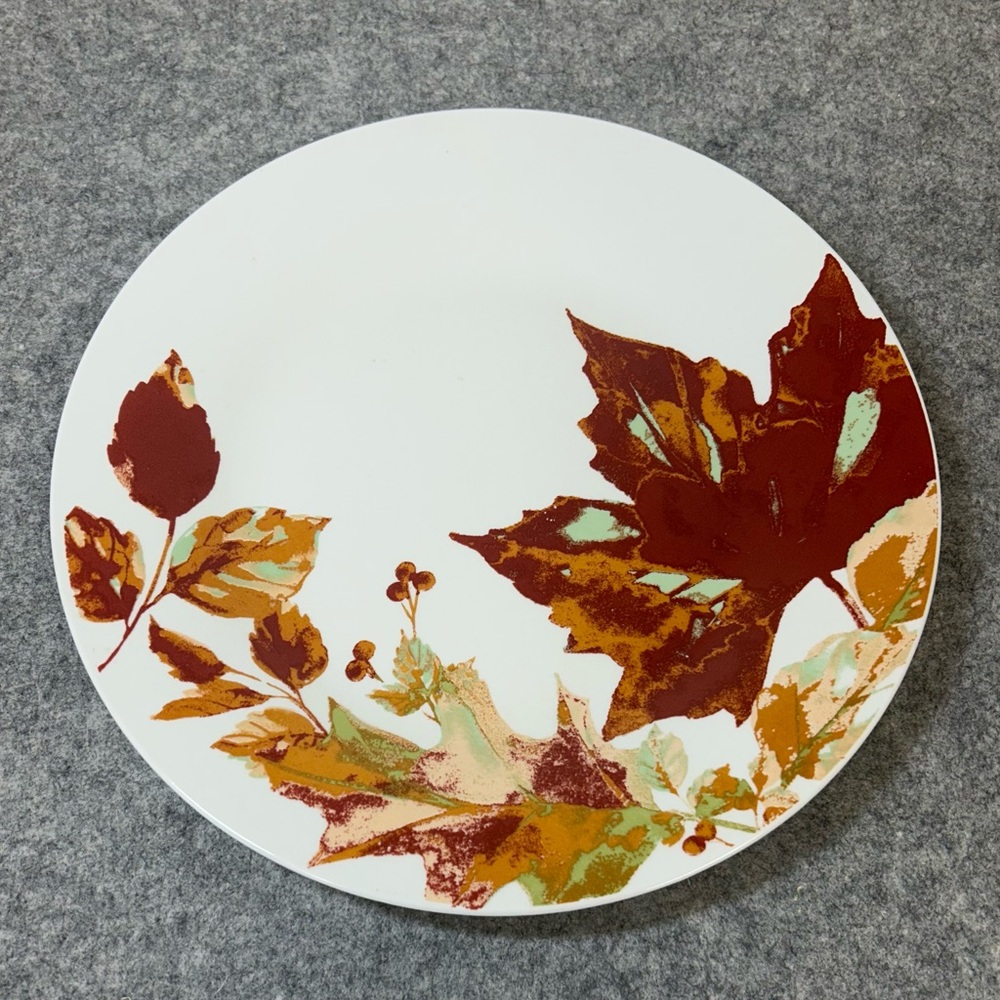 Royal Norfolk 10.5” ceramic Autumn Leaves Dinner Plate